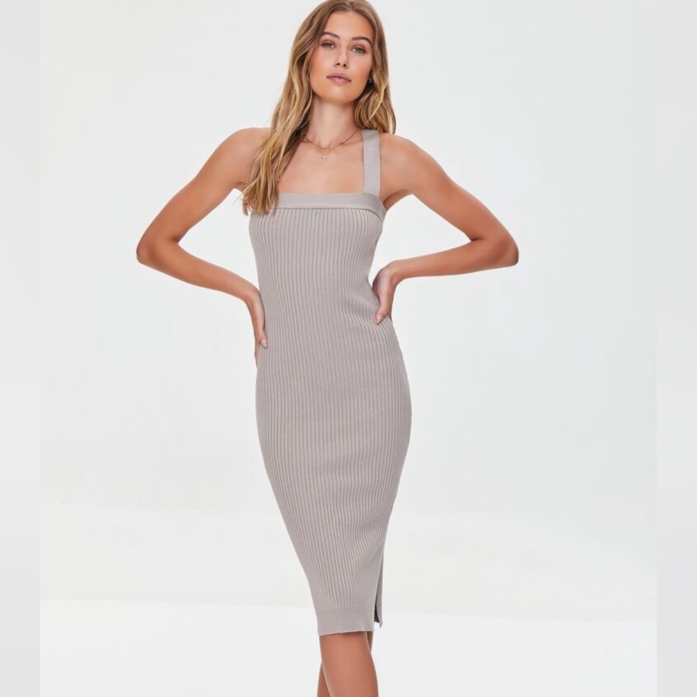 NWT Forever 21 Ribbed Midi Dress